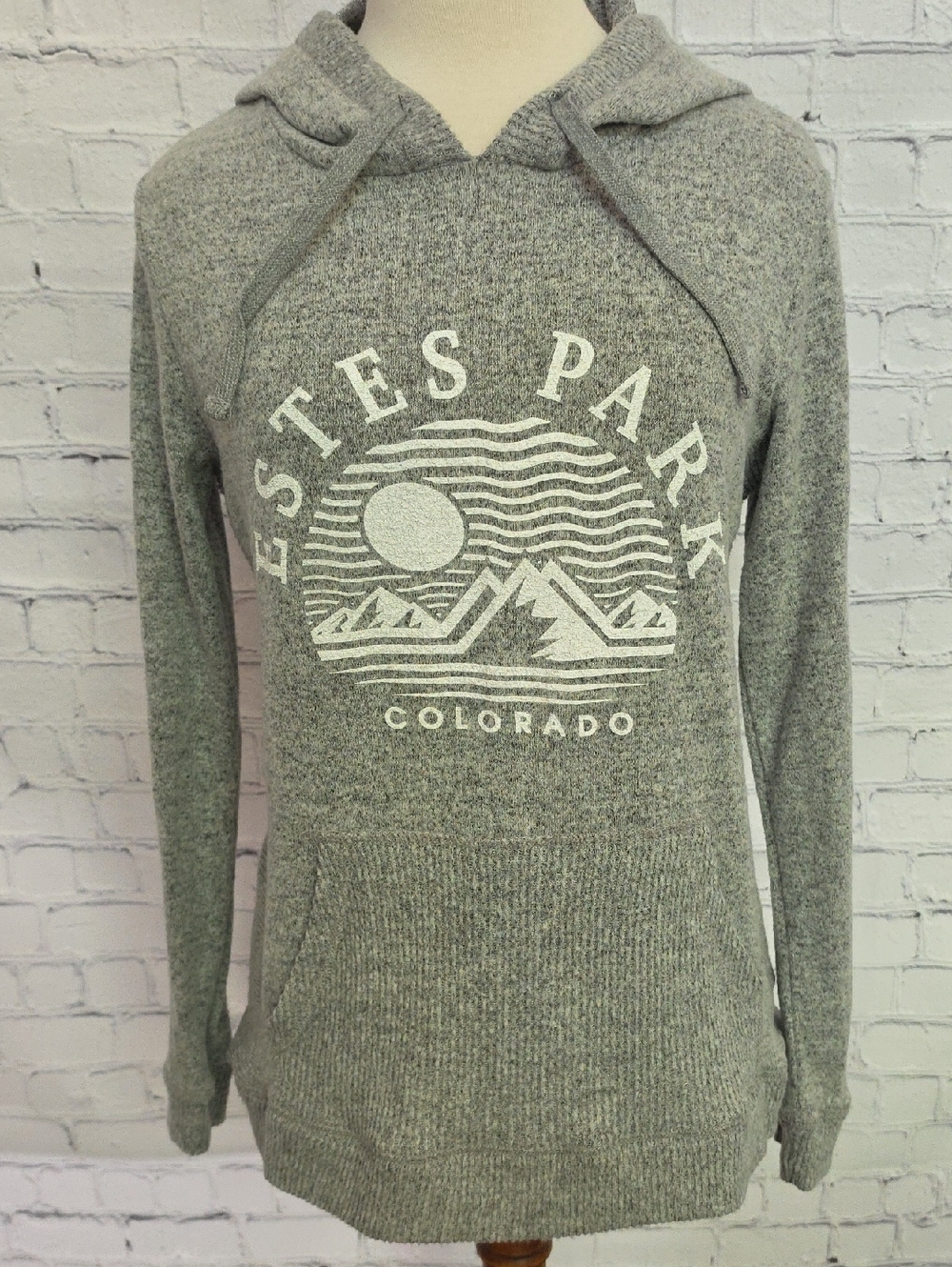 Estes Park Colorado Hooded Sweater By Long Rock